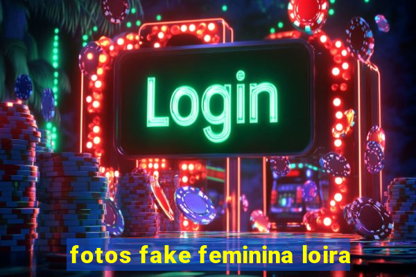 fotos fake feminina loira