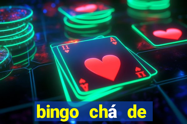 bingo chá de bebê excel