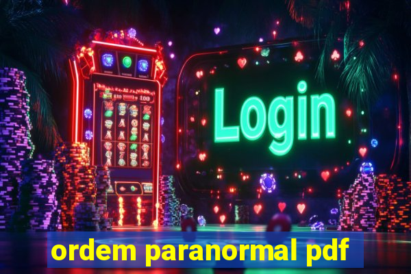 ordem paranormal pdf