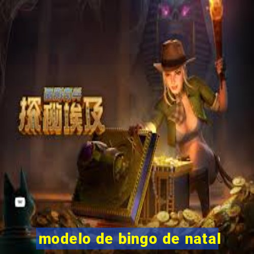 modelo de bingo de natal