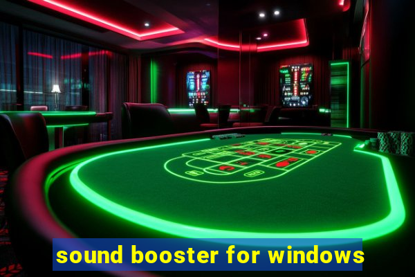 sound booster for windows