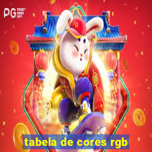 tabela de cores rgb