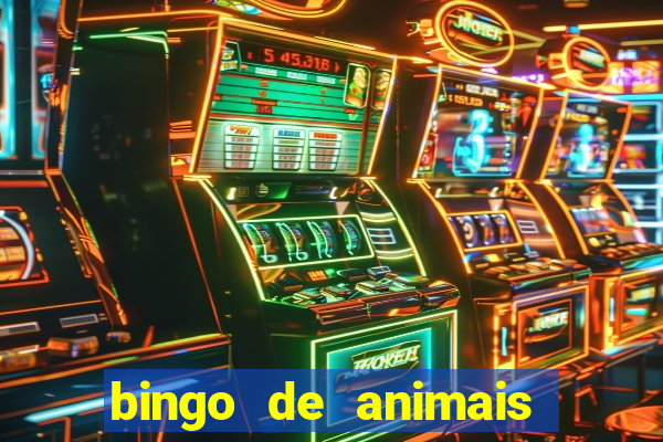 bingo de animais para educa??o infantil