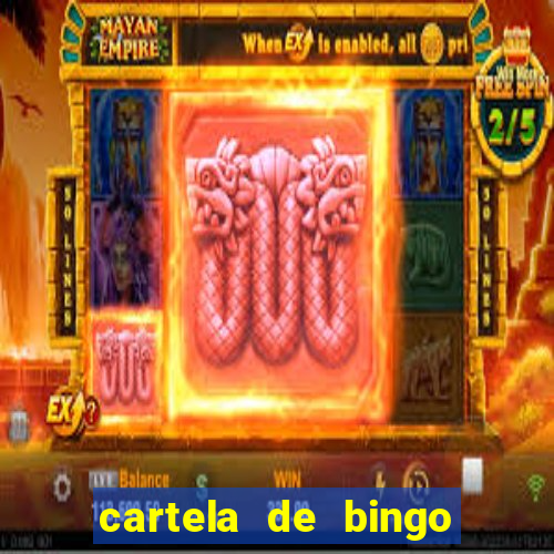 cartela de bingo cha de panela