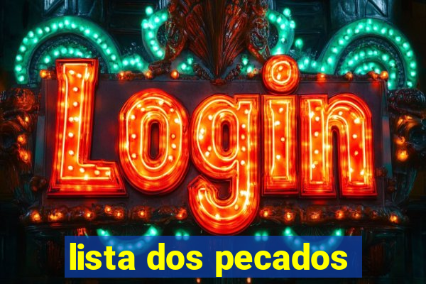 lista dos pecados