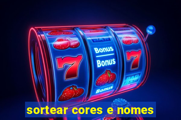 sortear cores e nomes