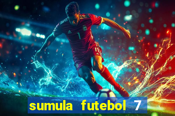 sumula futebol 7 society excel