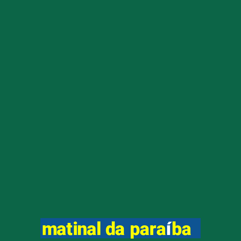 matinal da paraÃ­ba