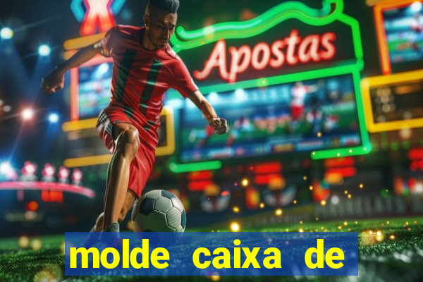 molde caixa de baralho png