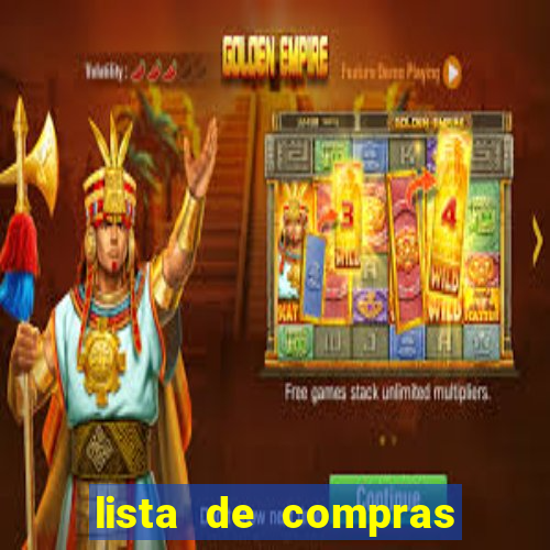 lista de compras supermercado para imprimir