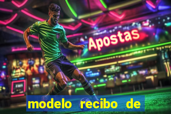 modelo recibo de pagamento word