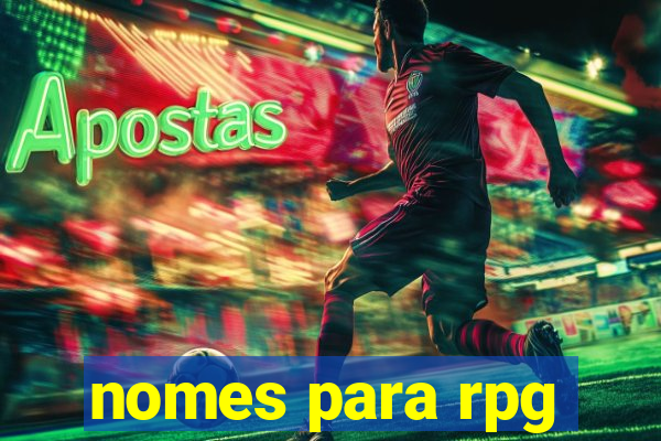 nomes para rpg