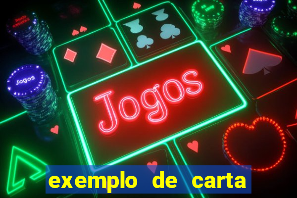 exemplo de carta de leitor