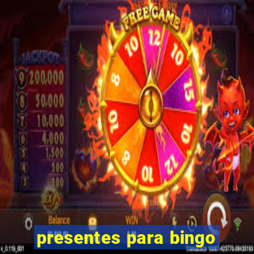 presentes para bingo