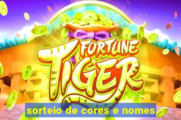 sorteio de cores e nomes