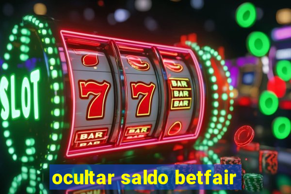 ocultar saldo betfair